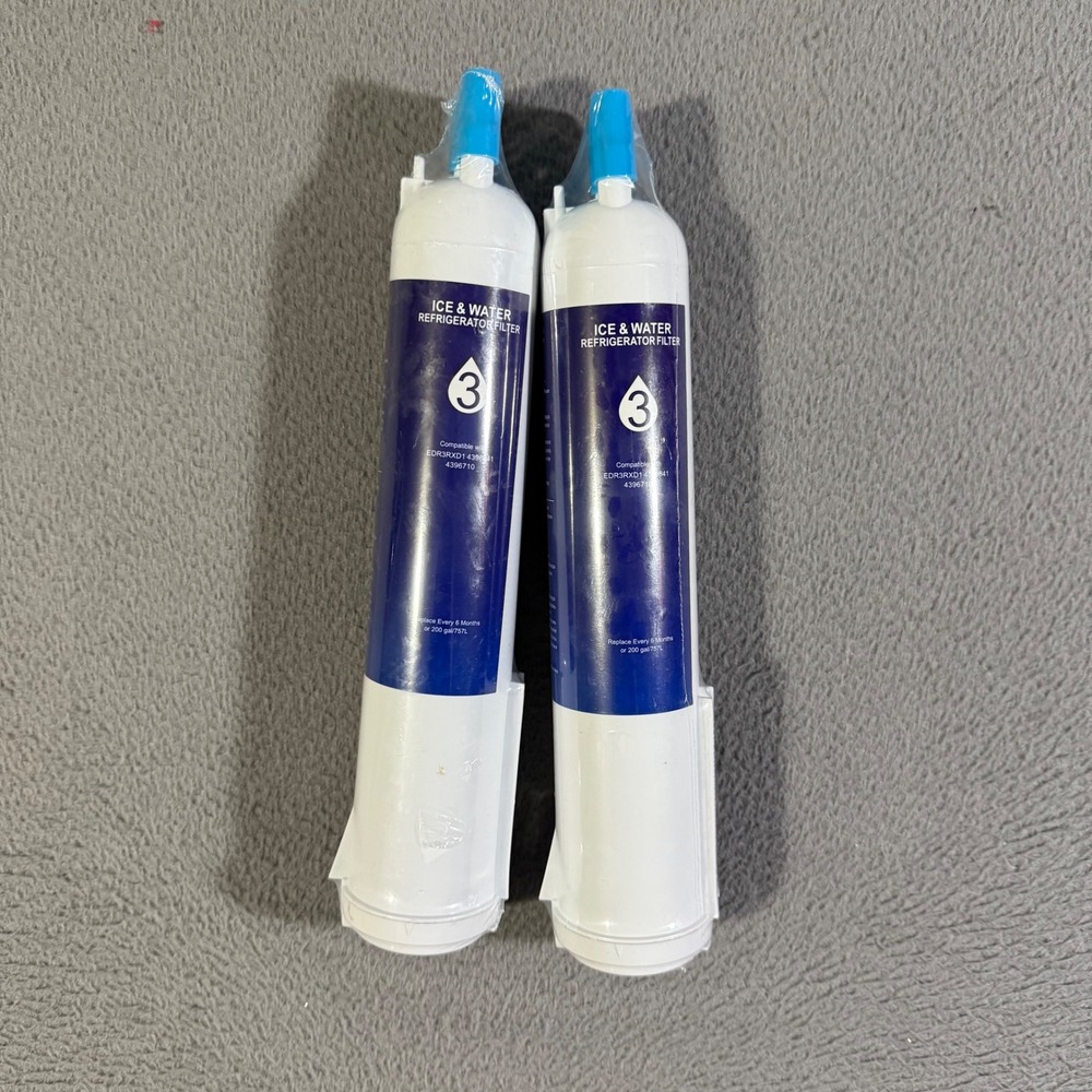 Lot of 2 EDR3RXD1 Refrigerator Water Filter 3 Every 6 Months 4396841 4396710